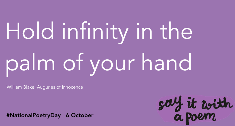 hold infinity in the palm of your hand